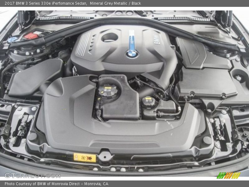 Mineral Grey Metallic / Black 2017 BMW 3 Series 330e iPerfomance Sedan