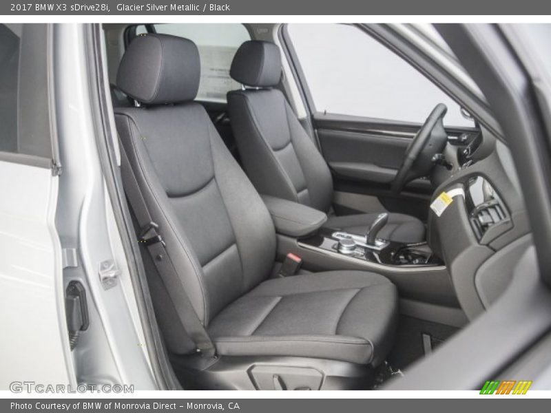 Glacier Silver Metallic / Black 2017 BMW X3 sDrive28i