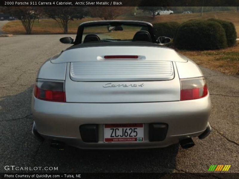 Arctic Silver Metallic / Black 2000 Porsche 911 Carrera 4 Cabriolet