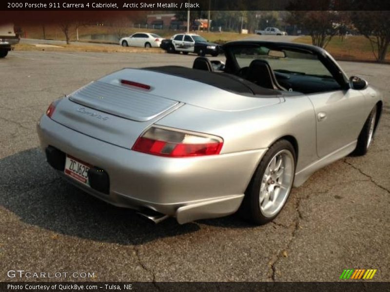 Arctic Silver Metallic / Black 2000 Porsche 911 Carrera 4 Cabriolet