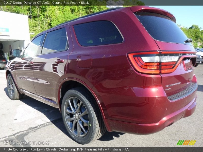 Octane Red Pearl / Black 2017 Dodge Durango GT AWD