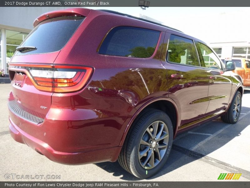 Octane Red Pearl / Black 2017 Dodge Durango GT AWD