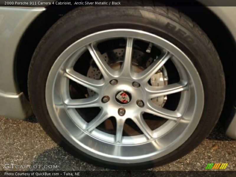 Arctic Silver Metallic / Black 2000 Porsche 911 Carrera 4 Cabriolet