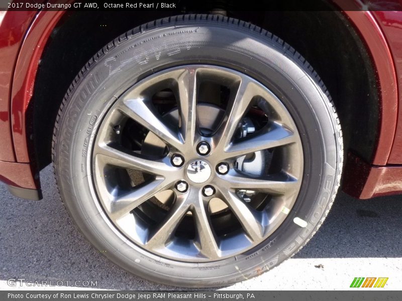 Octane Red Pearl / Black 2017 Dodge Durango GT AWD