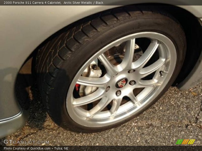 Arctic Silver Metallic / Black 2000 Porsche 911 Carrera 4 Cabriolet