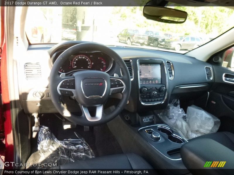 Octane Red Pearl / Black 2017 Dodge Durango GT AWD