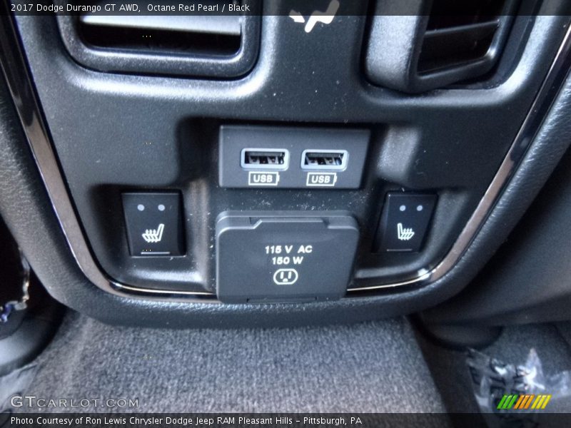 Octane Red Pearl / Black 2017 Dodge Durango GT AWD