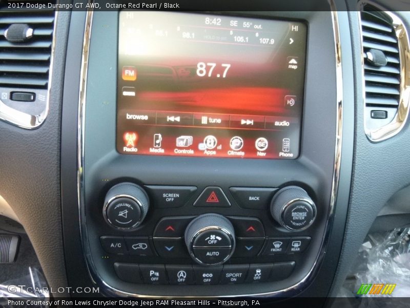 Octane Red Pearl / Black 2017 Dodge Durango GT AWD