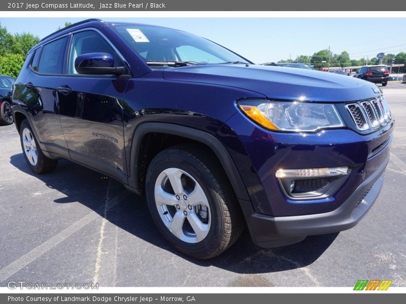 Jazz Blue Pearl / Black 2017 Jeep Compass Latitude