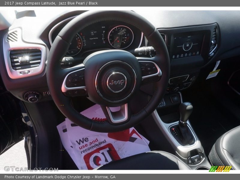 Jazz Blue Pearl / Black 2017 Jeep Compass Latitude