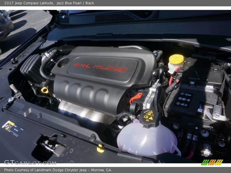 Jazz Blue Pearl / Black 2017 Jeep Compass Latitude