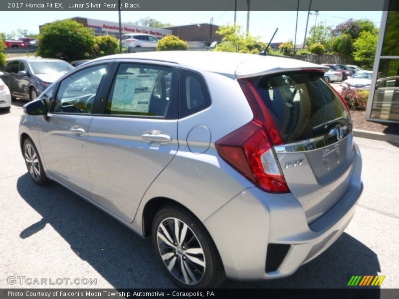 Lunar Silver Pearl / Black 2017 Honda Fit EX
