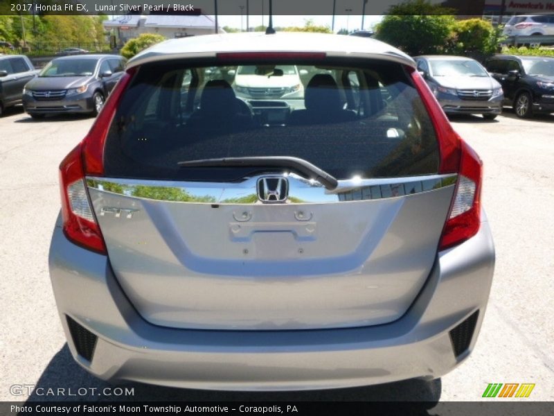 Lunar Silver Pearl / Black 2017 Honda Fit EX