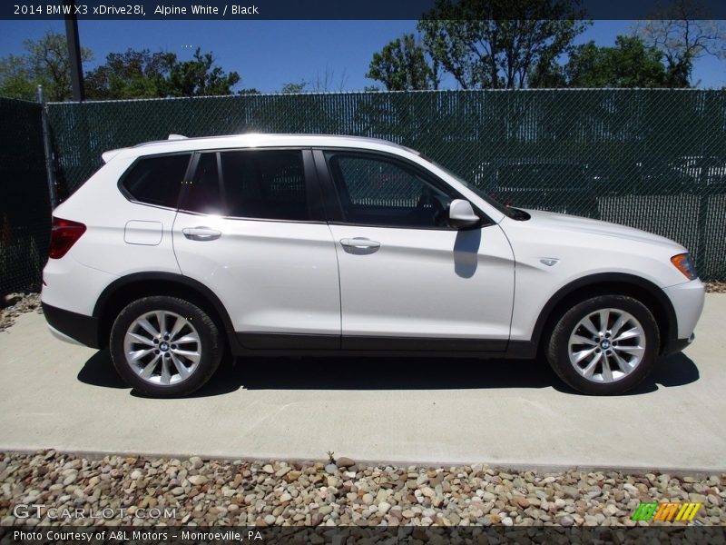 Alpine White / Black 2014 BMW X3 xDrive28i