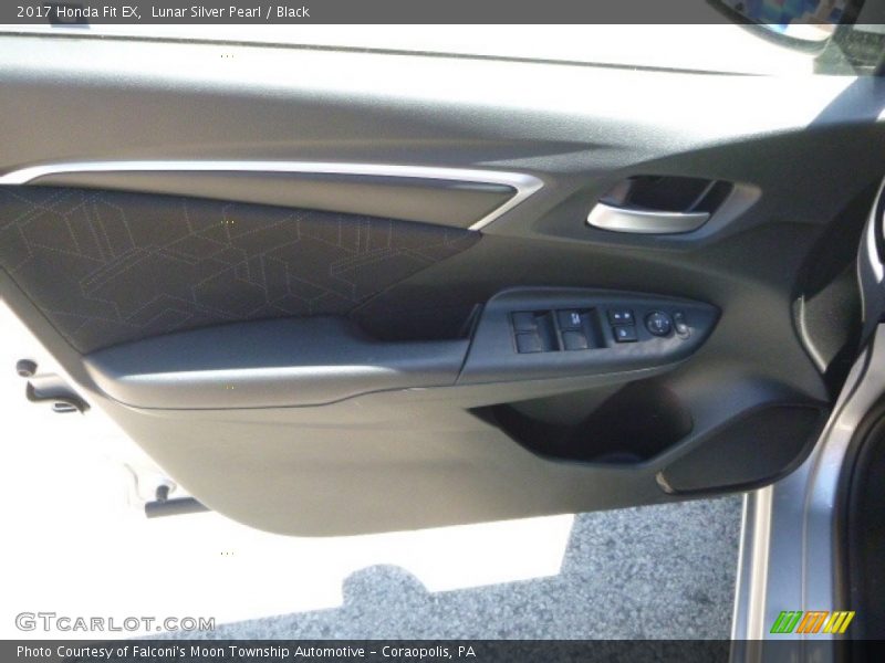 Lunar Silver Pearl / Black 2017 Honda Fit EX