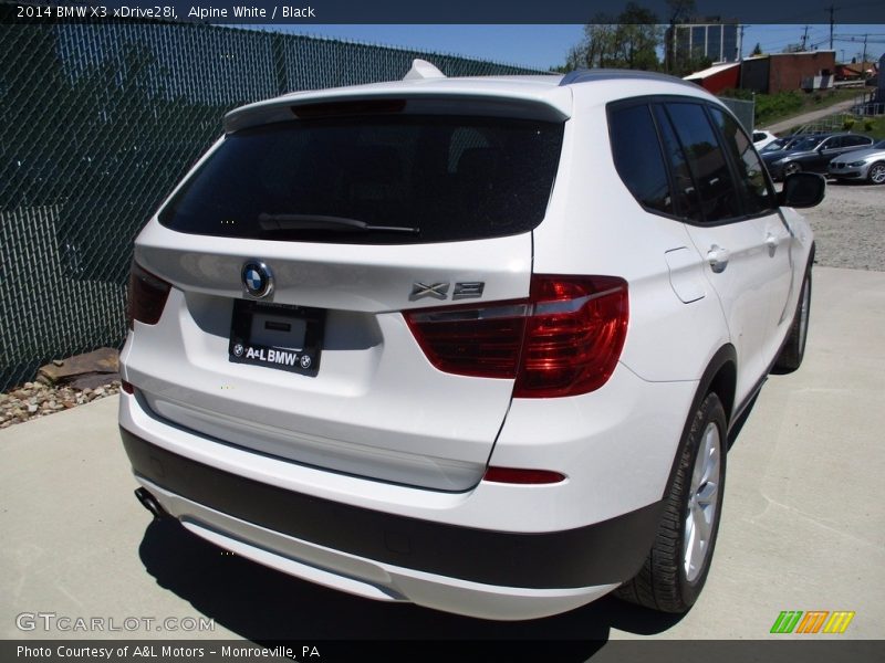 Alpine White / Black 2014 BMW X3 xDrive28i