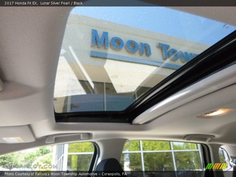 Lunar Silver Pearl / Black 2017 Honda Fit EX
