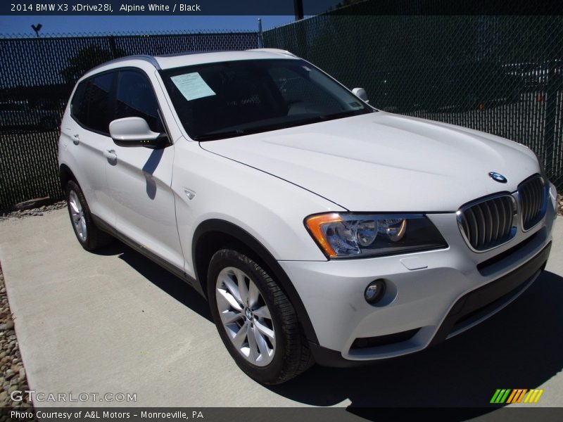 Alpine White / Black 2014 BMW X3 xDrive28i
