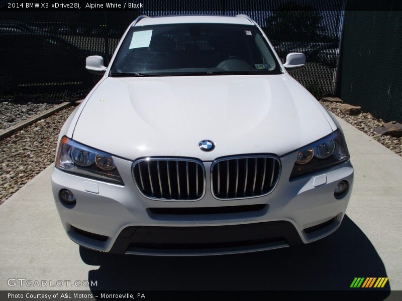 Alpine White / Black 2014 BMW X3 xDrive28i