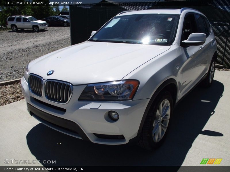 Alpine White / Black 2014 BMW X3 xDrive28i