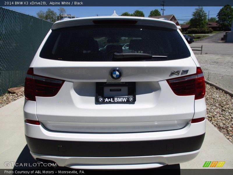 Alpine White / Black 2014 BMW X3 xDrive28i