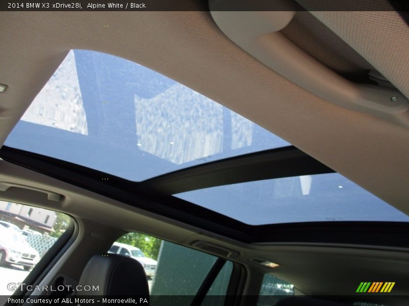 Alpine White / Black 2014 BMW X3 xDrive28i