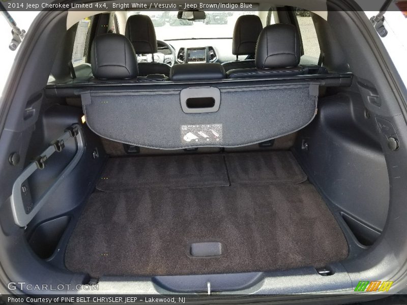 Bright White / Vesuvio - Jeep Brown/Indigo Blue 2014 Jeep Cherokee Limited 4x4