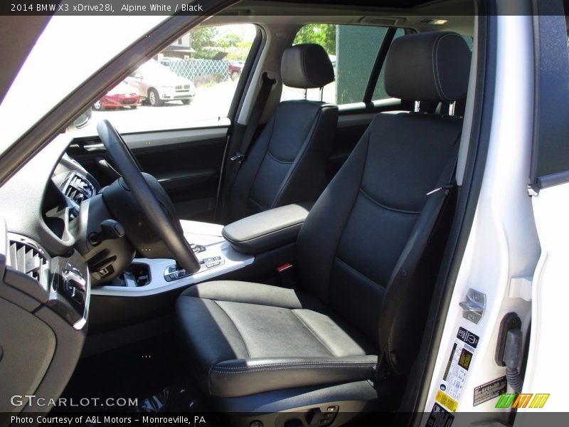 Alpine White / Black 2014 BMW X3 xDrive28i