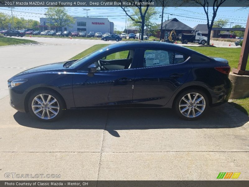 Deep Crystal Blue Mica / Parchment 2017 Mazda MAZDA3 Grand Touring 4 Door