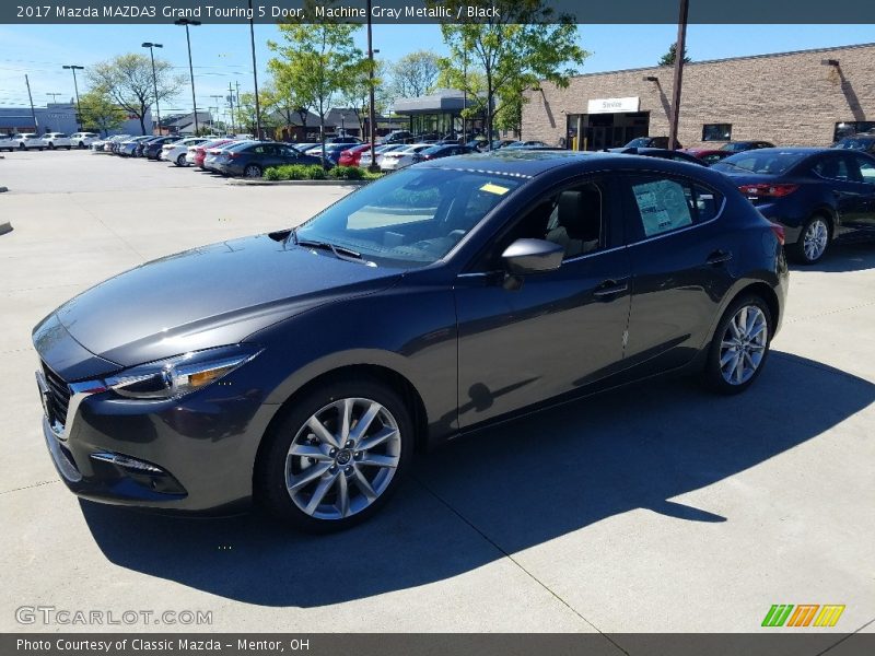 Machine Gray Metallic / Black 2017 Mazda MAZDA3 Grand Touring 5 Door