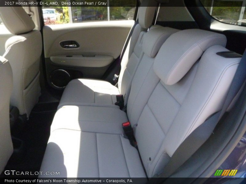 Deep Ocean Pearl / Gray 2017 Honda HR-V EX-L AWD