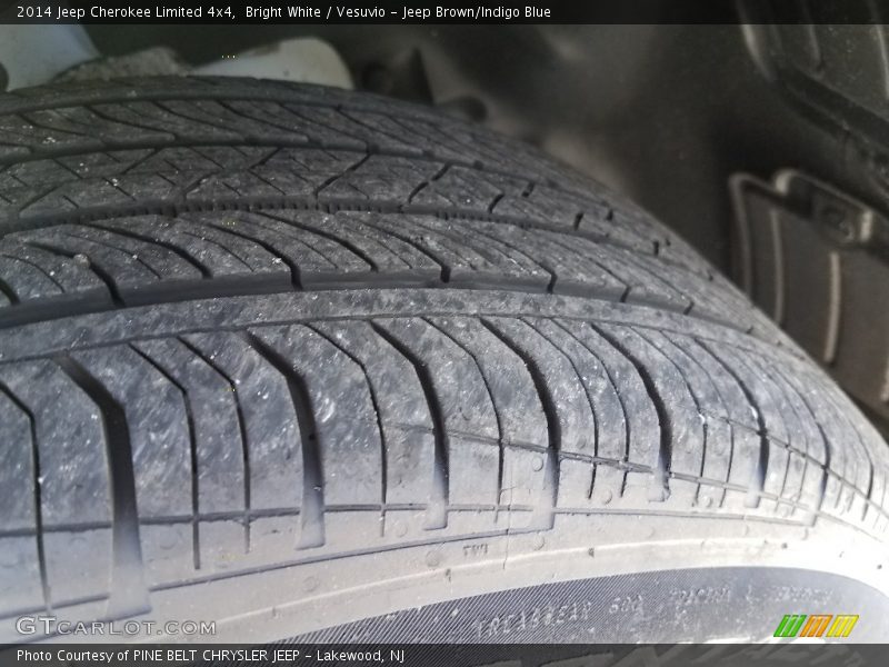 Bright White / Vesuvio - Jeep Brown/Indigo Blue 2014 Jeep Cherokee Limited 4x4