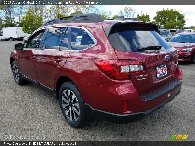 Venetian Red Pearl / Warm Ivory 2017 Subaru Outback 2.5i Limited