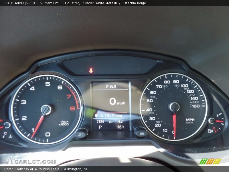Glacier White Metallic / Pistachio Beige 2016 Audi Q5 2.0 TFSI Premium Plus quattro