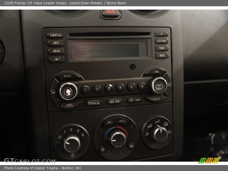 Liquid Silver Metallic / Ebony Black 2008 Pontiac G6 Value Leader Sedan