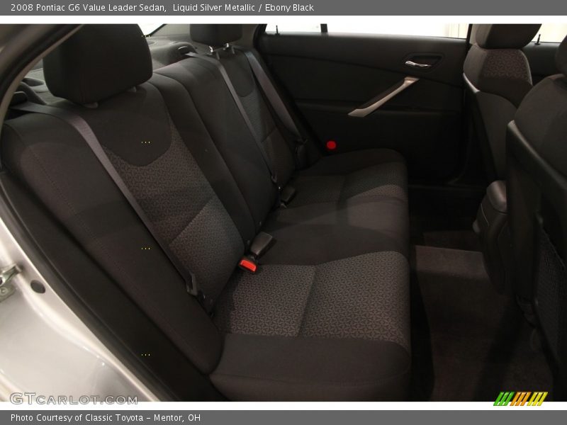 Liquid Silver Metallic / Ebony Black 2008 Pontiac G6 Value Leader Sedan