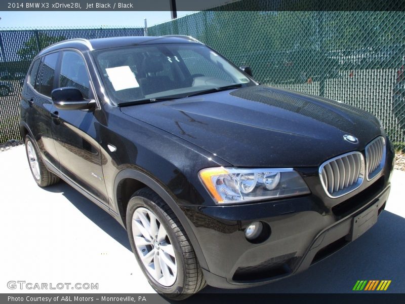 Jet Black / Black 2014 BMW X3 xDrive28i
