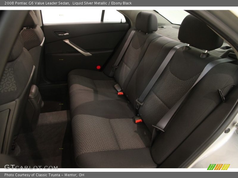 Liquid Silver Metallic / Ebony Black 2008 Pontiac G6 Value Leader Sedan