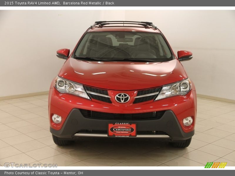 Barcelona Red Metallic / Black 2015 Toyota RAV4 Limited AWD