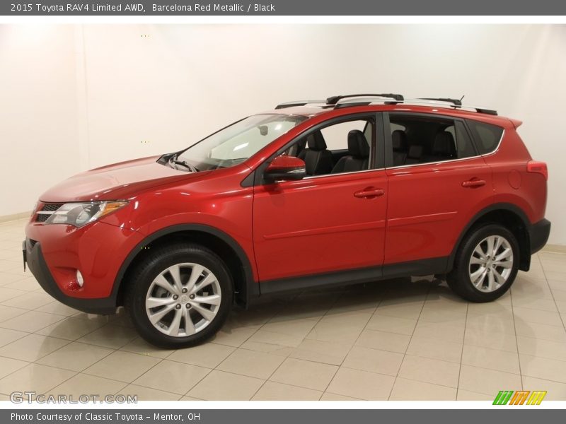 Barcelona Red Metallic / Black 2015 Toyota RAV4 Limited AWD