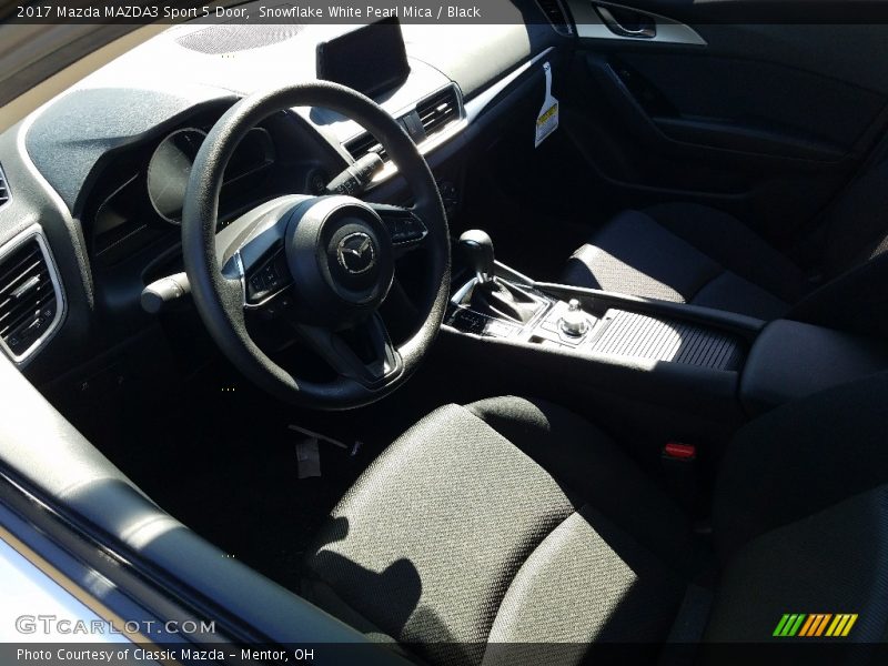 Snowflake White Pearl Mica / Black 2017 Mazda MAZDA3 Sport 5 Door
