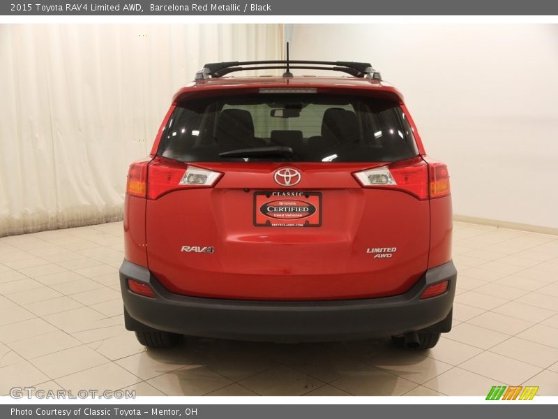 Barcelona Red Metallic / Black 2015 Toyota RAV4 Limited AWD