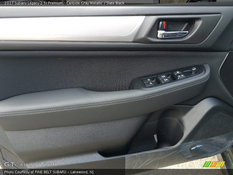 Carbide Gray Metallic / Slate Black 2017 Subaru Legacy 2.5i Premium