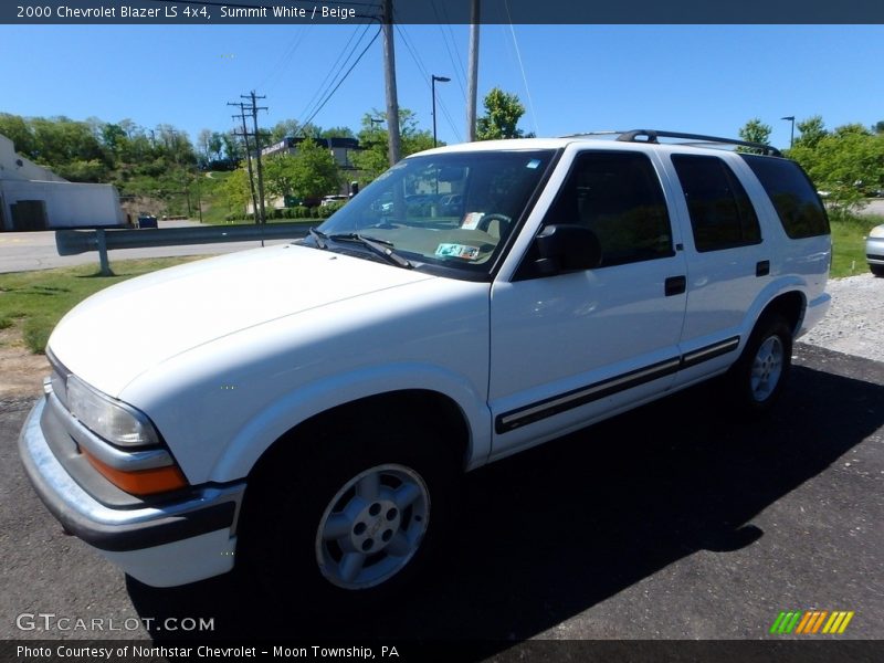 Summit White / Beige 2000 Chevrolet Blazer LS 4x4