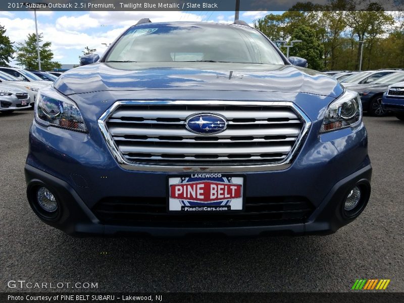 Twilight Blue Metallic / Slate Black 2017 Subaru Outback 2.5i Premium