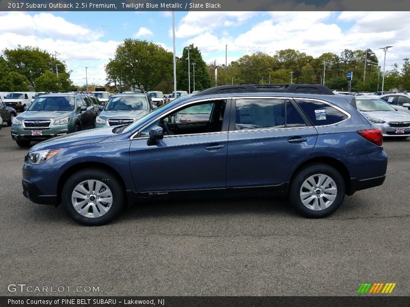 Twilight Blue Metallic / Slate Black 2017 Subaru Outback 2.5i Premium
