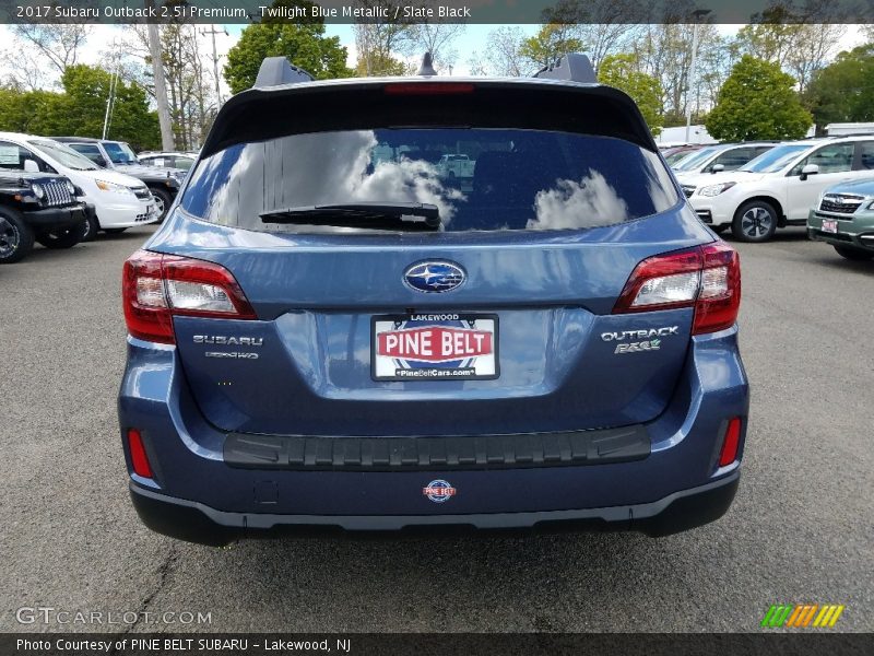 Twilight Blue Metallic / Slate Black 2017 Subaru Outback 2.5i Premium
