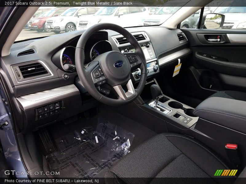 Twilight Blue Metallic / Slate Black 2017 Subaru Outback 2.5i Premium