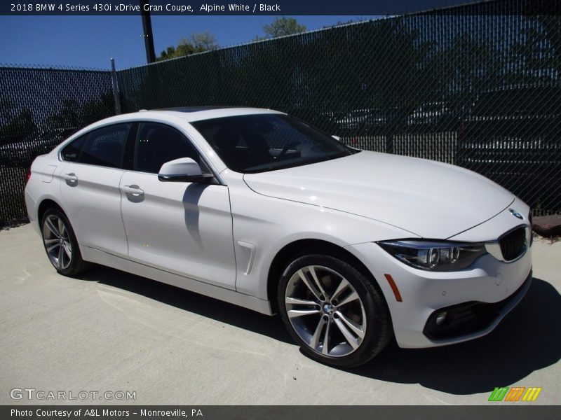 Alpine White / Black 2018 BMW 4 Series 430i xDrive Gran Coupe