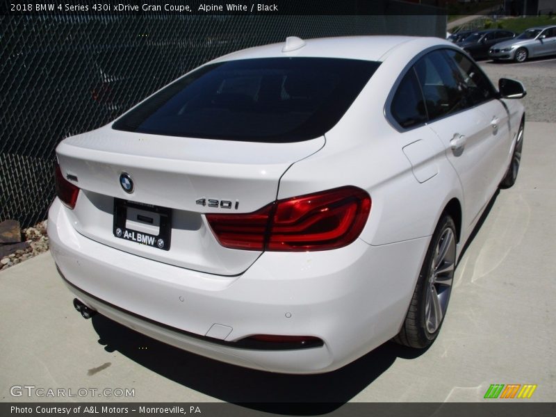 Alpine White / Black 2018 BMW 4 Series 430i xDrive Gran Coupe
